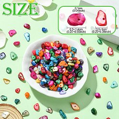 1 Strand Natural Chip Dyed Shell Beads Strands&nbsp;G-FS0005-77