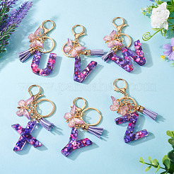 Resin Butterfly Pendant Keychains&nbsp;KEYC-TAC0034-03V