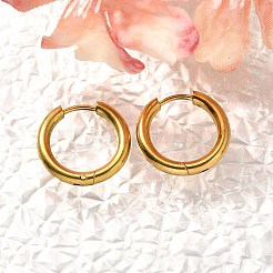304 Stainless Steel Hoop Earrings for Women&nbsp;EJEW-M068-15H-G