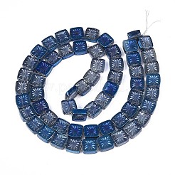 Electroplate Transparent Glass Beads Strands&nbsp;EGLA-N017-03E