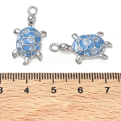 Brass with Enamel Pendants&nbsp;KK-CBA61F8-04P-01