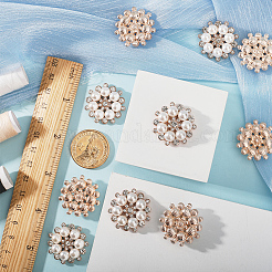 10Pcs Flower Sew on Rhinestone&nbsp;FIND-GF0004-93KCG