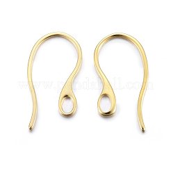 304 Stainless Steel Earring Hooks&nbsp;STAS-O110-19G
