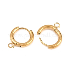 316 Stainless Steel Huggie Hoop Earring Findings&nbsp;EJEW-B158-01B-G