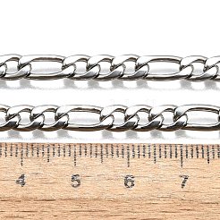 Tarnish Resistant Trendy Unisex 304 Stainless Steel Figaro Chain Necklaces&nbsp;STAS-E063-08