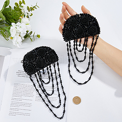 2Pcs Felt & Glass Brooches&nbsp;JEWB-FH0001-70B
