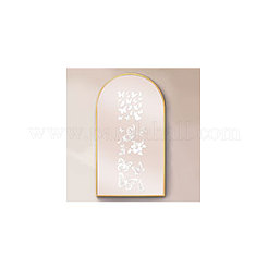 Waterproof Reflective Plastic Mirror Stickers&nbsp;DIY-WH0668-006