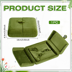 Velvet Jewelry Packing Boxes Bangle&nbsp;CON-WH0110-326A