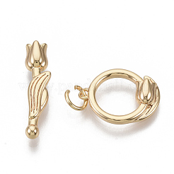 Brass Toggle Clasps&nbsp;KK-S354-216-NF