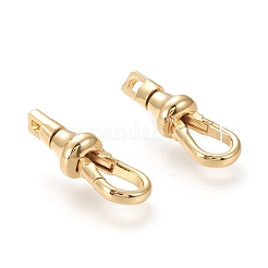 Brass Keychain Clasp Findings&nbsp;X-KK-F820-38G