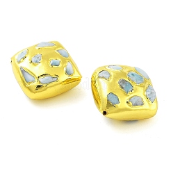 Rack Plating Brass with Natural Larimar Beads&nbsp;KK-NH0001-05G