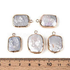 Natural Keshi Pearl Rectangle Pendants&nbsp;PEAR-S020-D10