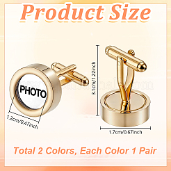 Stainless Steel Cufflinks&nbsp;DIY-GA0009-92