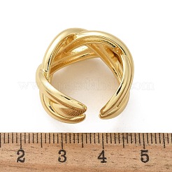 Brass Cuff Finger Rings&nbsp;RJEW-C120-14G
