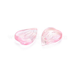 Transparent Spray Painted Glass Charms&nbsp;GLAA-S190-020A-05