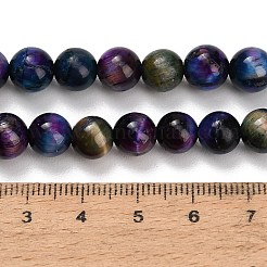 Natural Tiger Eye Beads Strands&nbsp;G-B133-A02-8mm-09