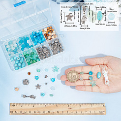 DIY Ocean Theme Stretch Bracelets Making Kit&nbsp;DIY-SC0021-56