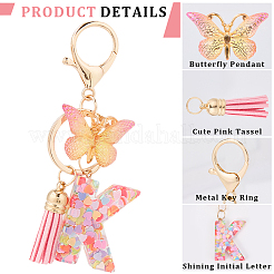 Zinc Alloy Tassel Keychain&nbsp;KEYC-WH20004-12O