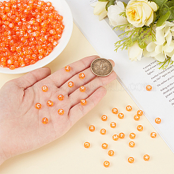1000Pcs Transparent Acrylic Beads&nbsp;TACR-ME0001-09B