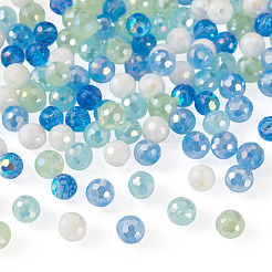 125Pcs 5 Colors Electroplate Glass Beads&nbsp;EGLA-TA0013-63