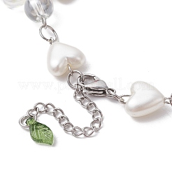 304 Stainless Steel Acrylic Charm Bracelets for Women&nbsp;BJEW-JB11583