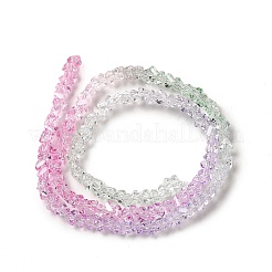 Transparent Glass Bead Strands&nbsp;GLAA-H023-02D