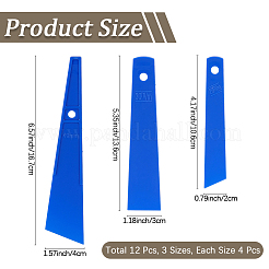 12Pcs PP Plastic Glue Scraper&nbsp;AJEW-CN0006-46A