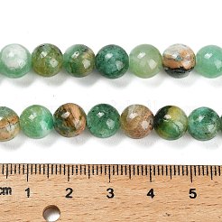 Natural Green Line Jasper  Beads Strands&nbsp;X-G-B128-A03-03
