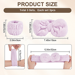 3 Sets 3 Colors Multi-functional Hair Accessories Set for Women&nbsp;OHAR-CN0001-01