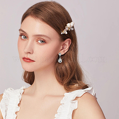 Crystal Rhinestone Teardrop Dangle Stud Earrings & Chain Bracelet & Rhombus Adjustable Ring&nbsp;SJEW-FI0001-19