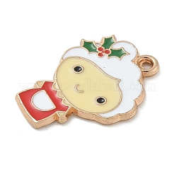 Christmas Alloy Enamel Pendants&nbsp;ENAM-K074-01G-11