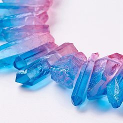 Natural Quartz Crystal Beads Strands&nbsp;G-E403-01C
