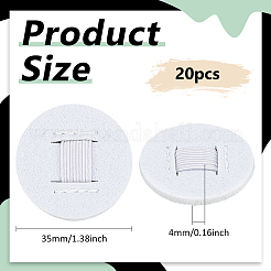 20Pcs Felt Hair Band Pads&nbsp;DIY-BC0015-58B
