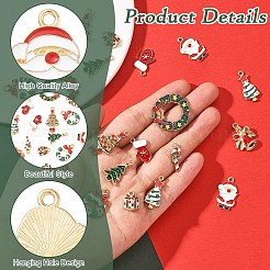 20Pcs 10 Styles Alloy Enamel Pendants&nbsp;ENAM-YW0006-52