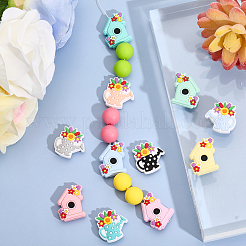12Pcs 12 Styles Food Grade Eco-Friendly Silicone Focal Beads&nbsp;SIL-CA0002-48
