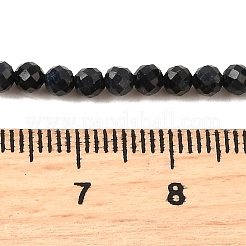 Natural Black Sapphire Beads Strands&nbsp;G-G259-D07-3mm