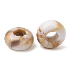 Two Tone Opaque Acrylic Imitation Gemstone European Beads&nbsp;SACR-K005-04B
