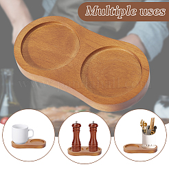 Wooden Pepper Mills Holder&nbsp;AJEW-WH0699-71B