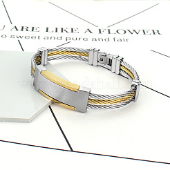 304 Stainless Steel ID Bangles for Men Women&nbsp;FS-WG1A1B6-01