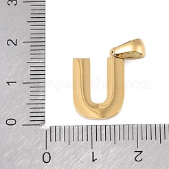Natural White Shell Alphabet Pendants&nbsp;STAS-M338-02G-U