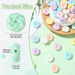 160Pcs 8 Colors Opaque Acrylic Beads&nbsp;PACR-CJ0001-44