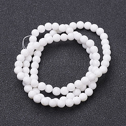 Natural Mashan Jade Round Beads Strands&nbsp;G-D263-4mm-XS01