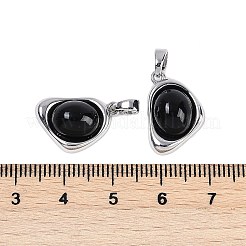 Black Glass Pendants&nbsp;KK-U043-52P-04
