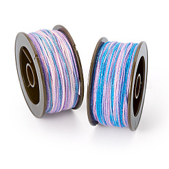 2 Rolls 2 Colors Segment Dyed Round Polyester Twisted Cords&nbsp;OCOR-TA0003-59B
