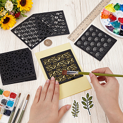 1 Bag Square Acrylic Clay Templates&nbsp;DIY-BC0017-60