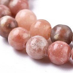 Natural Plum Blossom Jasper Beads Strands&nbsp;G-A163-02-4mm