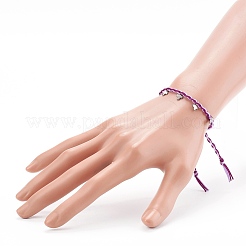 Adjustable Nylon Thread Braided Bead Bracelets&nbsp;BJEW-JB06058-05