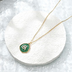 304 Stainless Steel Micro Pave Cubic Zirconia constellation Pendant Necklaces&nbsp;NJEW-R021-01G-05