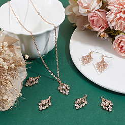 8Pcs Brass Micro Pave Cubic Zirconia Pendants&nbsp;KK-BC0014-68
