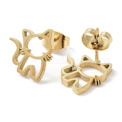 304 Stainless Steel Stud Earrings&nbsp;EJEW-H136-09G